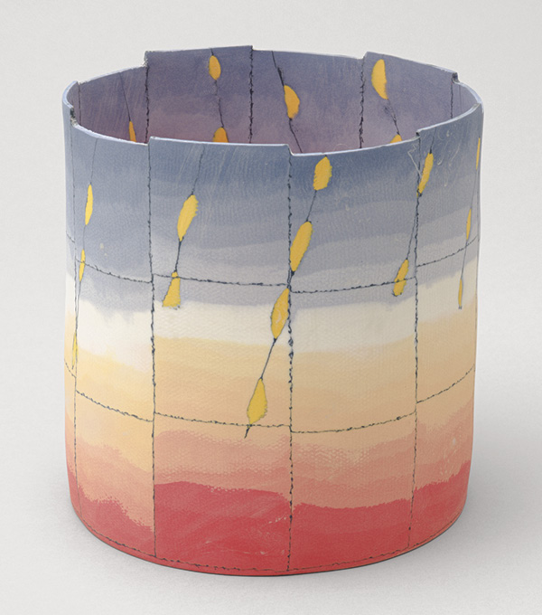 1 Sunset, 7⅞ in. (20 cm) in height, colored Limoges porcelain, 2019.