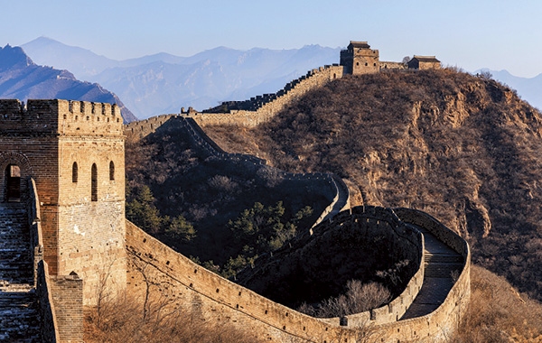 A section of the Jinshanling Great Wall, which is one of the best-preserved parts of the Great Wall built during the Ming Dynasty. Credit: DarthAvatar / Shutterstock.