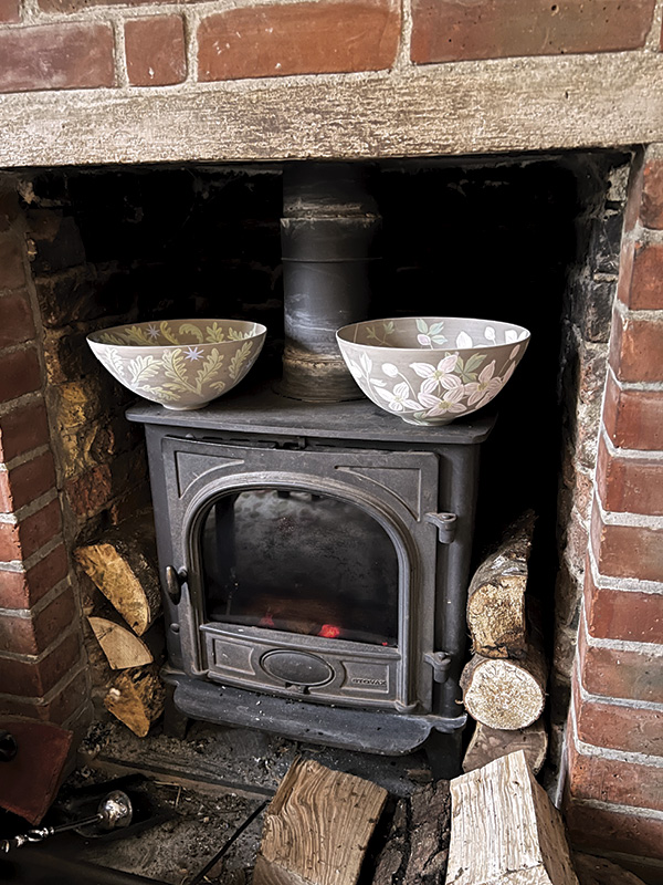7 The wood stove in Sampson’s home can be used to speed up the drying process in a pinch.
