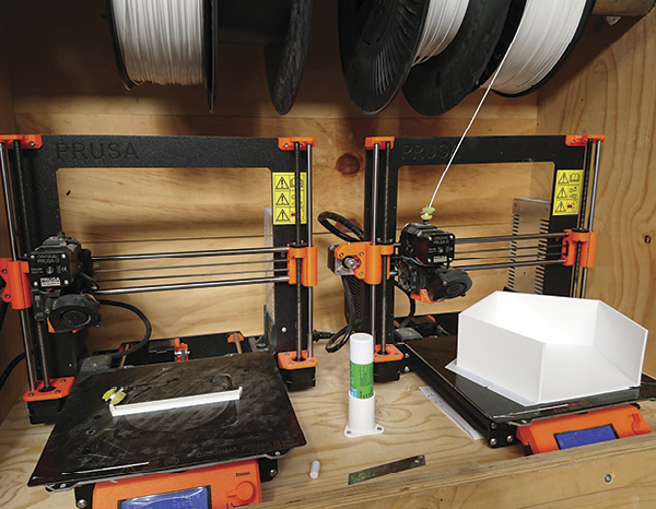 10 A 3D printer at EKWC, printing a form in plastic, which will later be used to cast a plaster mold.