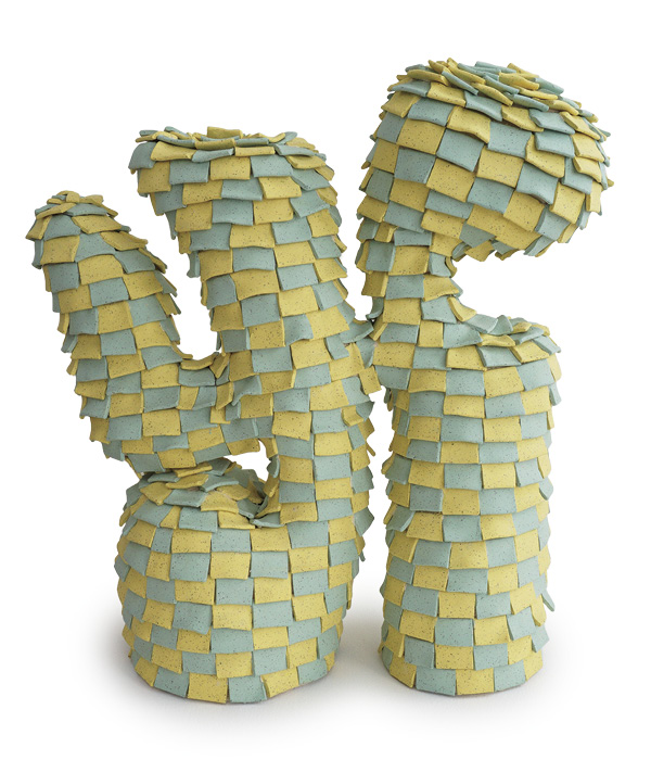 2 Haley Bradley’s Eternal Flora–Piñata, 15 in. (38 cm) in height, pigmented translucent porcelain, 2023.