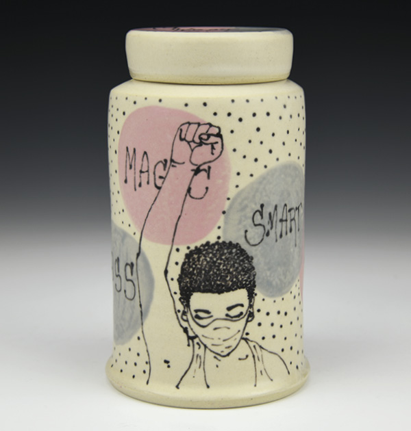 2 I Matter, 6 in. (15 cm) in height, stoneware, fired to cone 6 in oxidation. Photo: Charlie Cummmings Gallery.