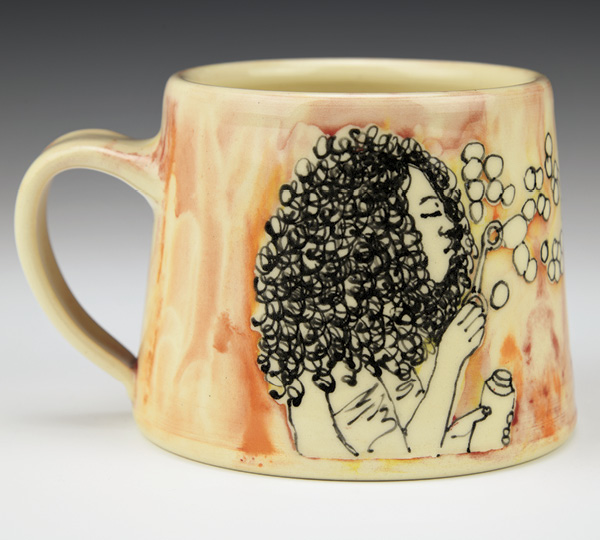 7 Bubbles, 5 in. (13 cm) in height, stoneware, fired to cone 6 in oxidation. Photo: Charlie Cummmings Gallery.