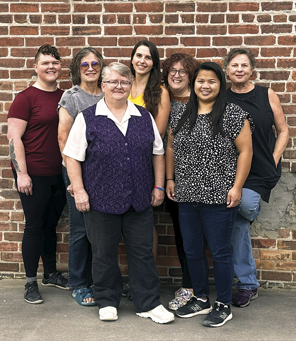 2 The Village Potters, left to right: Caroline Renée Woolard, Judi Harwood, Julia Mann, Keira Peterson, Lori Theriault, Katie Meili Messersmith, Sarah Wells Rolland. Photo: TVPCC.
