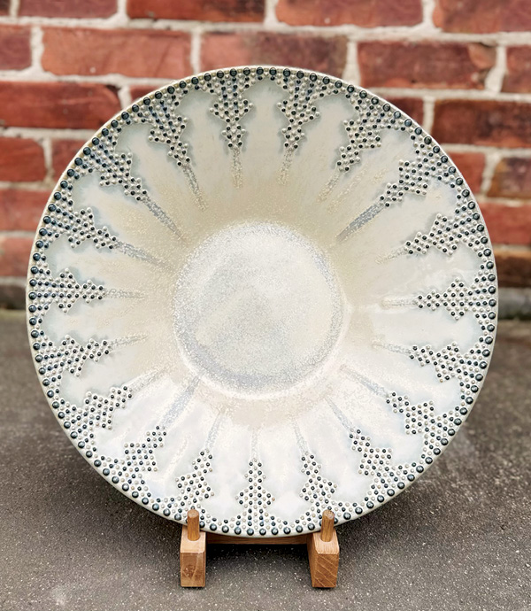 8 Katie Meili Messersmith’s Slip Dot Platter.