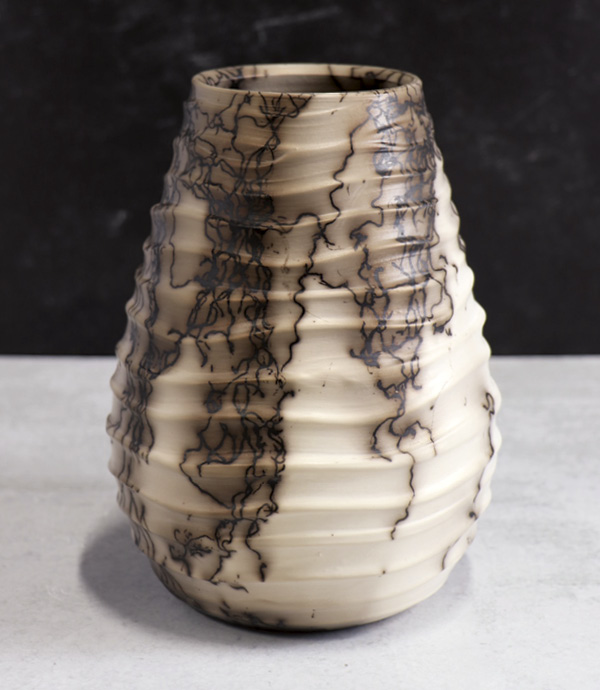 9 Caroline Renée Woolard’s horse-hair vessel.
