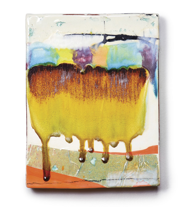 1 Lauren Mabry’s Block No. 1, 9½ in. (24.1 cm) in height, ceramic, glaze, 2022.