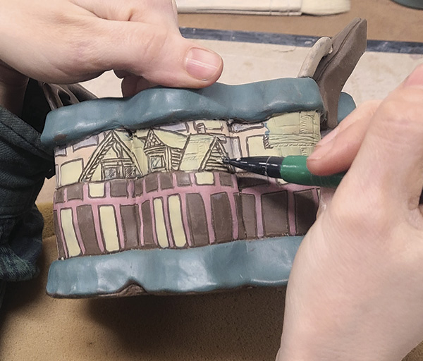 17 Painting over a layer of pattern can both obscure and reveal interesting interactions.