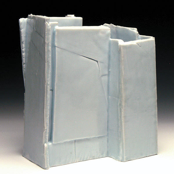 4 Bryan Hopkins’ vase, low-fired porcelain, fired in oxidation to cone 05, 2024. Photo: courtesy of the artist.