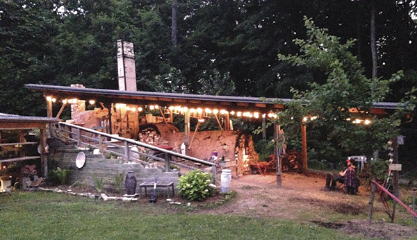 3 Side view of the kiln, circa 2019. Photo: Justin Rothshank.
