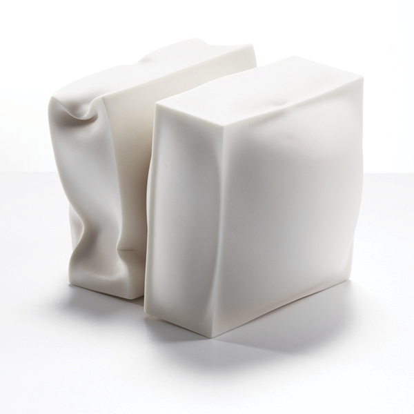 1 Stuck, 6¾ in. (17 cm) in width, handbuilt and slip-cast Parian clay, fired to 2264°F (1240°C), 2022.