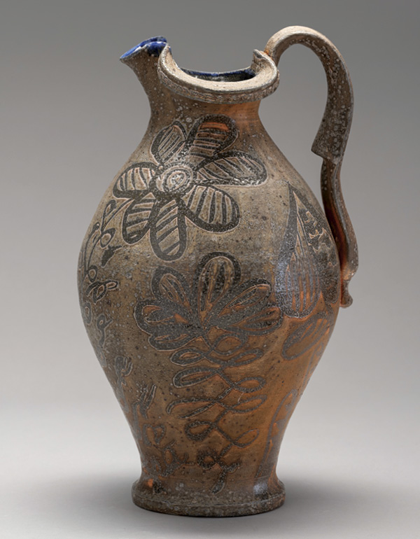 1 Andy Foster's Pitcher, 17 in. (43.2 cm) in height, stoneware, flashing slip, soda fired to cone 9, 2024.