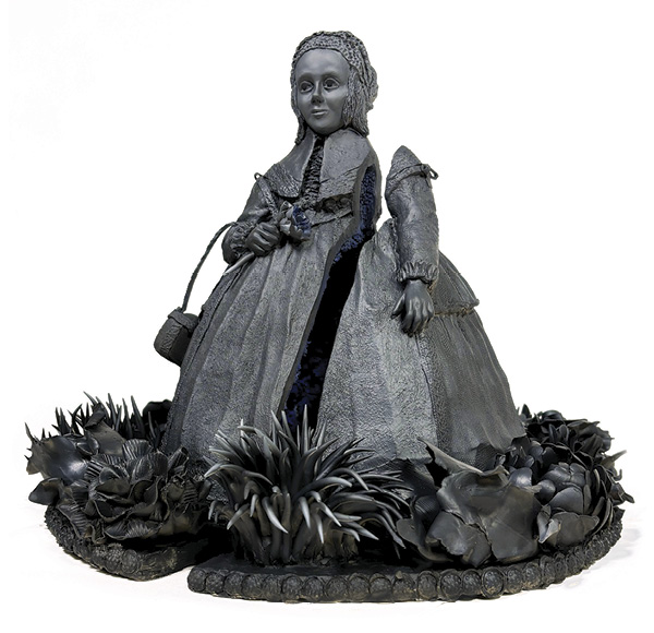 1 Eveline Kieskamp's Lost childhood II, 12½ in. (32 cm) in width, stoneware, terra sigillata, 2024.