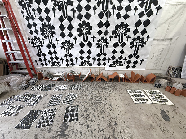 5 Kley’s studio in Brooklyn, New York, November 2024. Photos: Erin Shafkind.