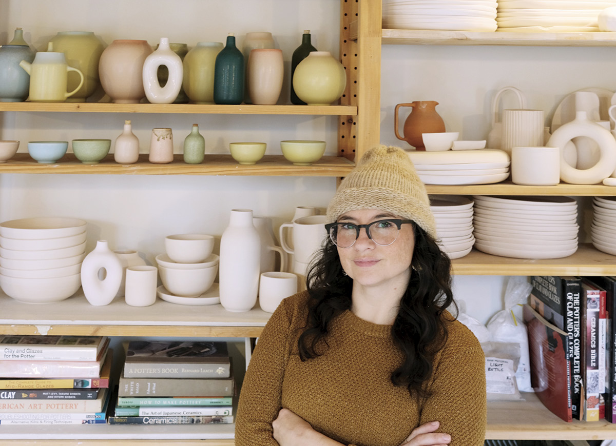 Brit McDaniel in her studio.
