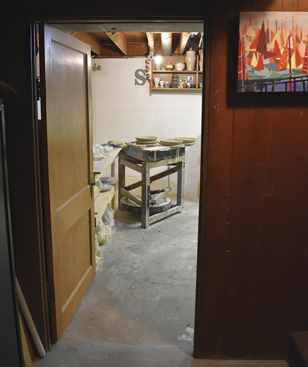 Joe Singewald's studio in Cold Spring, Minnesota.
