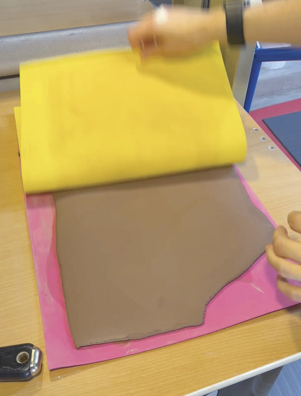 2 Craft foam makes great slab roller mats.