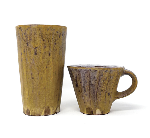3 Jeffrey Lipton’s tumbler and espresso cup.