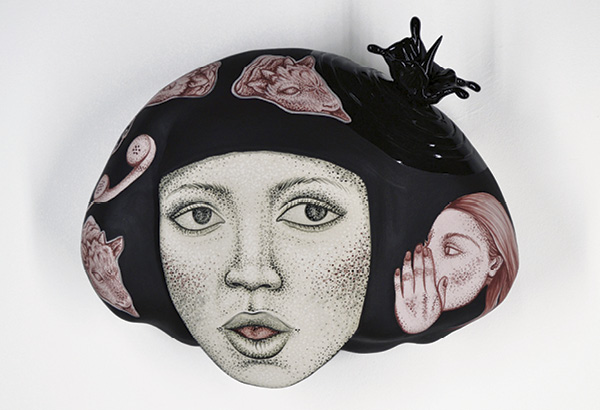 8 Hannah Pierce’s Captive, 16 in. (41 cm) in width, ceramic.