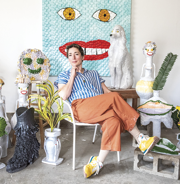 1 Joanna Powell in her studio. Photo: Kayla McCormick.