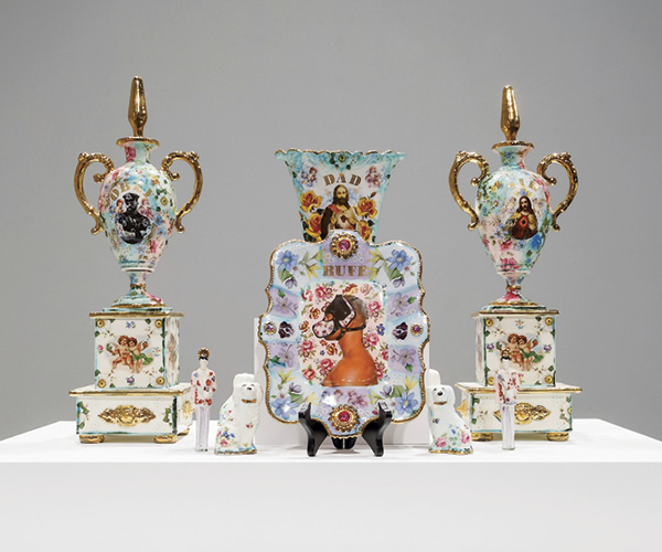1 Larry Buller’s China Cabinet Ready, 2022. Photo: Colin Conces. Copyright Bemis Center for Contemporary Arts.