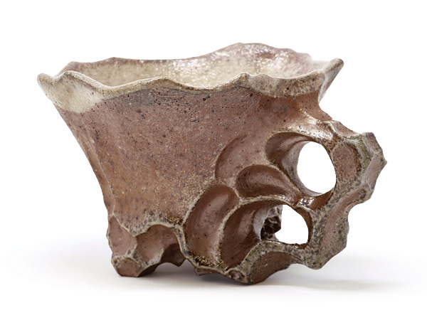 1 Kade HB’s Tafoni Mug, 6 in. (15.2 cm) in width, soda-fired stoneware, 2024.