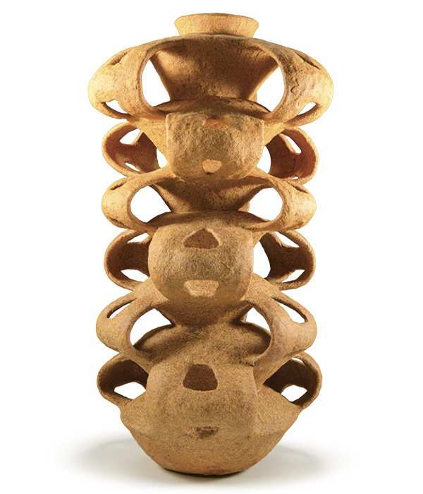 2 Sonia Simoun’s Continuum, 16 in. (40.6 cm) in height, stoneware, 2022.