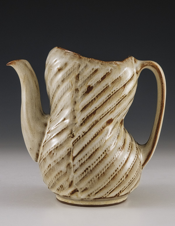 5 A. Blair Clemo’s ewer, 7 in. (17.8 cm) in width, stoneware, 2025.