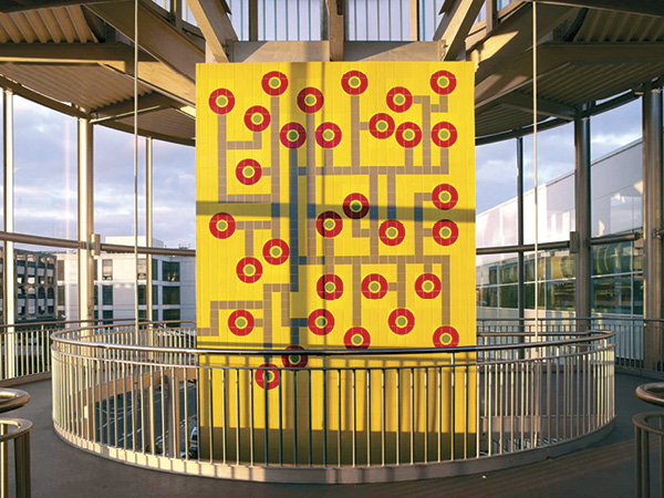 3 Lubna Chowdhary’s Lantern Tower, 49 ft. 3 in. (15 m) in height, ceramic, fired to cone 5. Commissioned by Slough Borough Council, 2007.