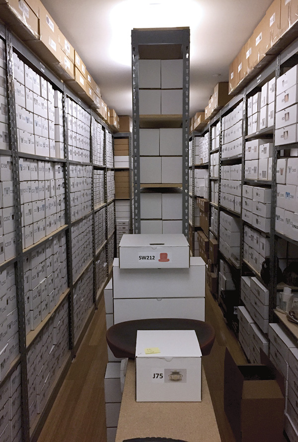 1 View of the Rosenfield Collection Storage Room in Rosenfield’s house in Dallas, Texas.