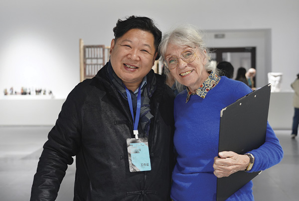 Organizer Luke Li Chao and juror Moyra Elliot. Photo: Courtesy of Li Chao/2023CJICB Organizing Committee.