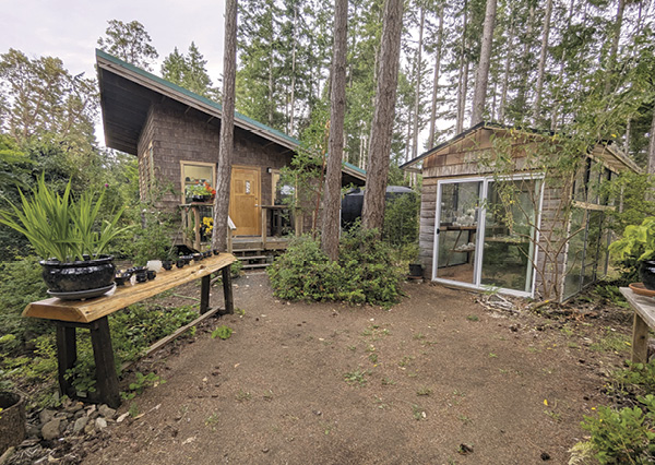 2 Chinnery’s studio on Hornby Island, BC.