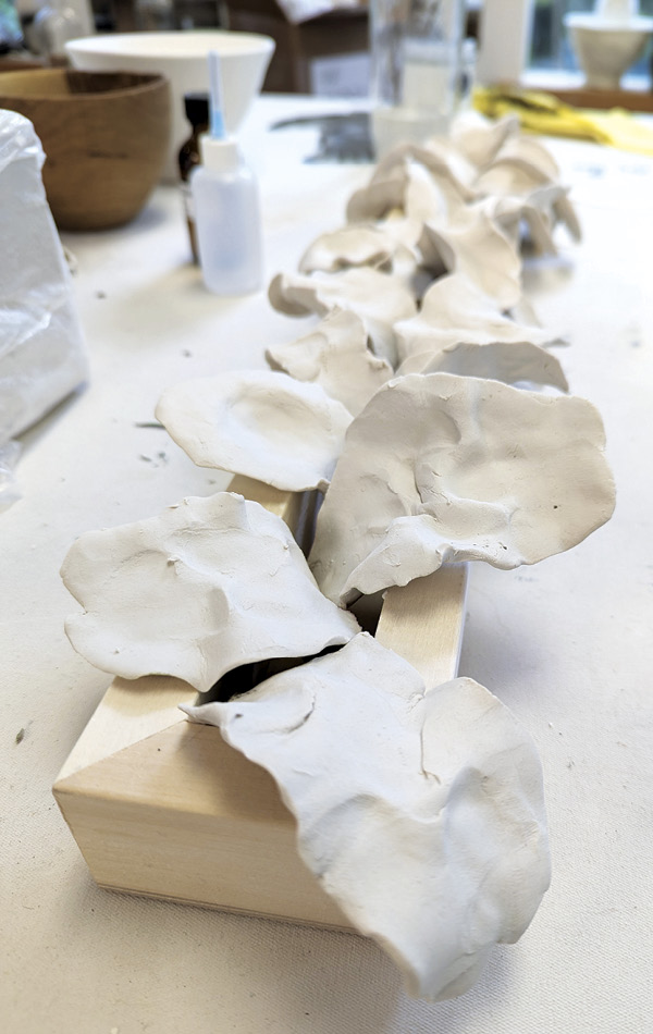 4 Porcelain installation in progress during residency at C.R.E.T.A.