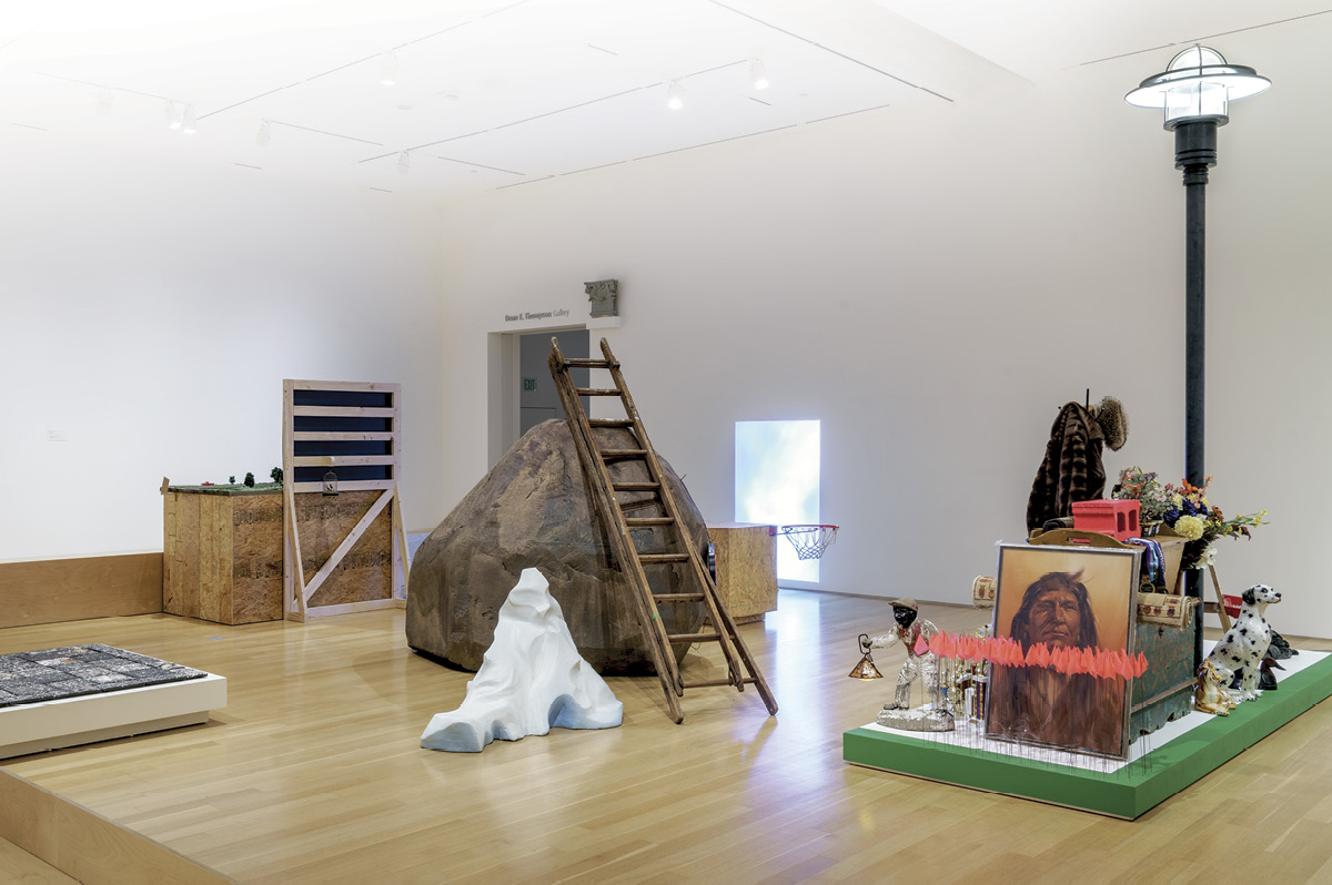 “AnticKS & MOdels   My theater to your eyes: Kahlil Robert Irving” (installation view), Nerman Museum of Contemporary Art, Johnson Community College, On view February 9–July 7, 2024. Photo: E.G. Schempf.