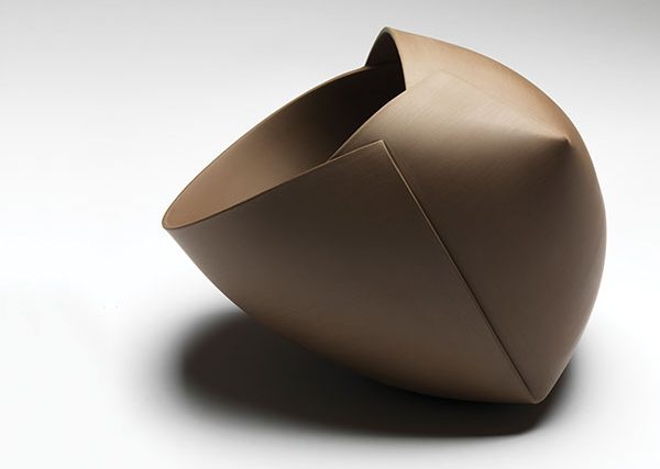 Object, 10 in. (26 cm) in length, slab-built and press-molded earthenware, 2015. Photo: Dries Van den Brande.
