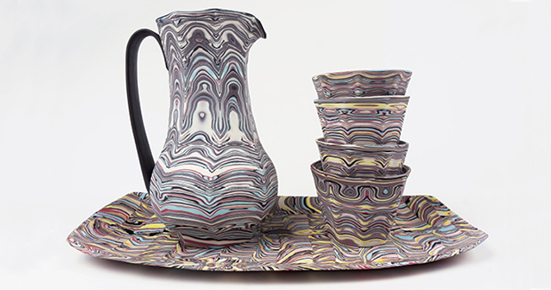 How to Throw and Facet an Agateware Pitcher