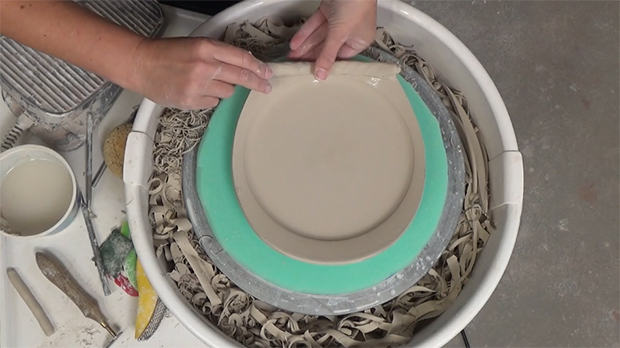 How to Trim on a Foam Bat and Create a Lovely Altered Plate