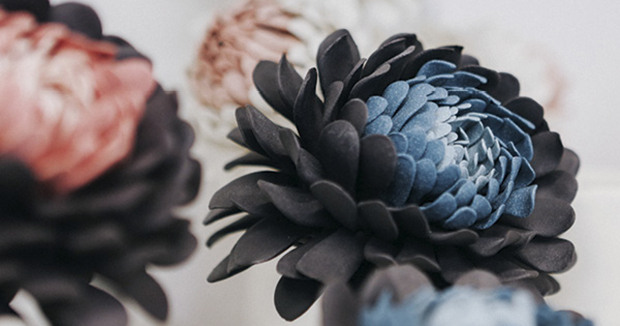How to Make a Delicate Flower Sculpture with Colored Porcelain Clay