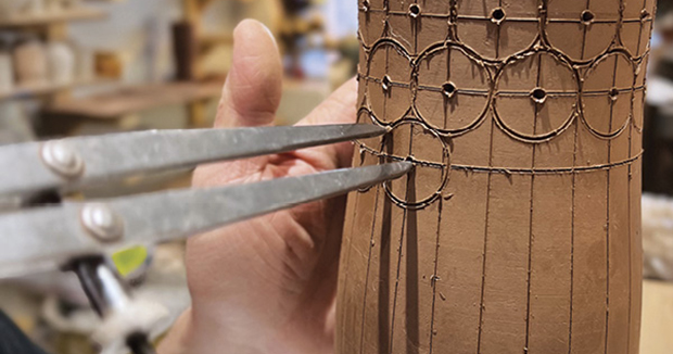 Pushed Patterning: How to Create Lively Organic Texture Using a Simple Blunt Tool