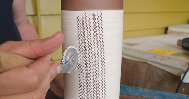 How to Use a Pastry Wheel and Clay's Malleability to Create Texture