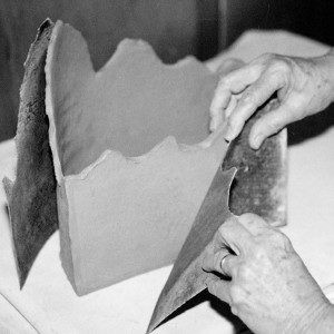 Working with Clay and Tar Paper by Elinor Maroney