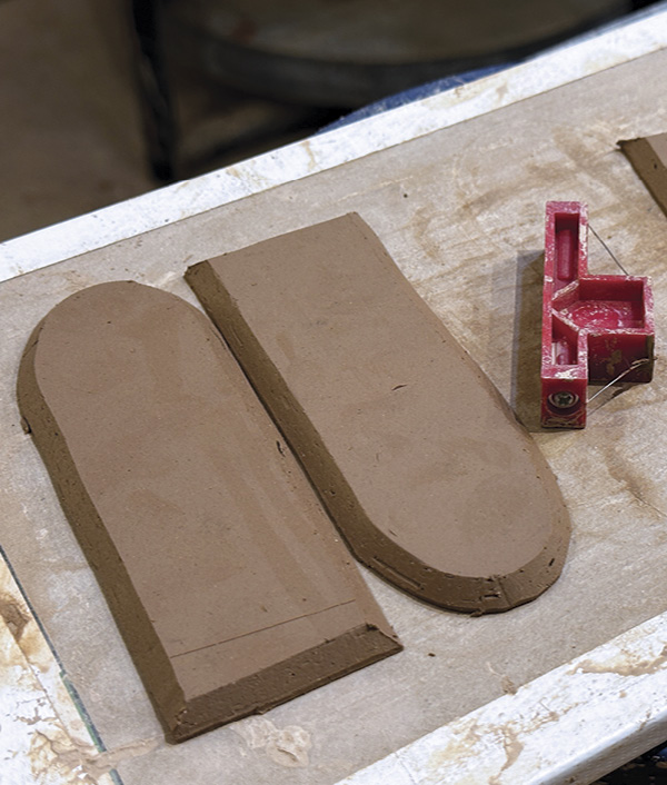 3 Bevel all the sides of the top and bottom pieces. I use an angled wire tool for more consistent beveling.