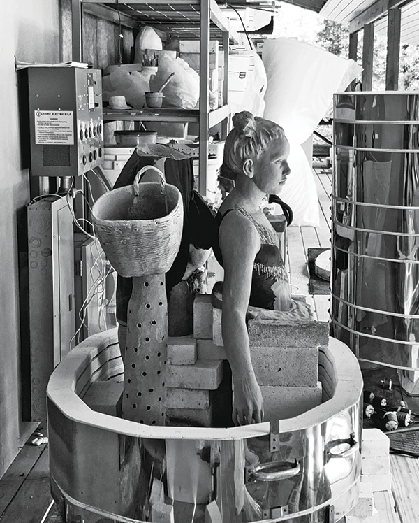 3 Move sculptures into the kiln at leather hard, then allow to dry fully.