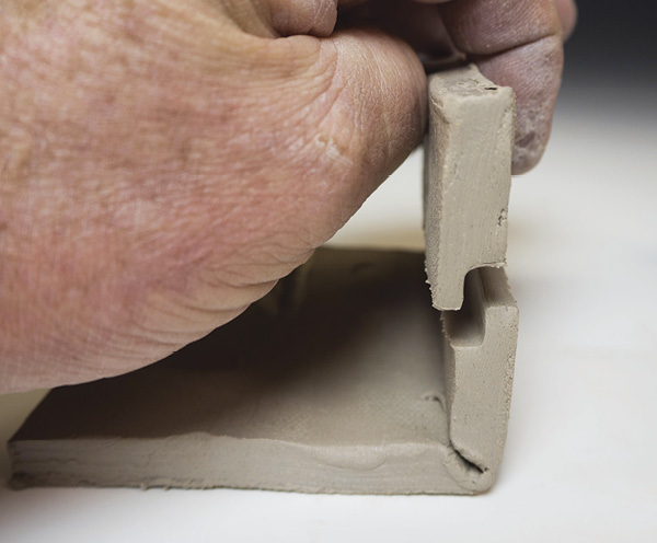 5 The stepped gallery when finished creates two matching grooves.