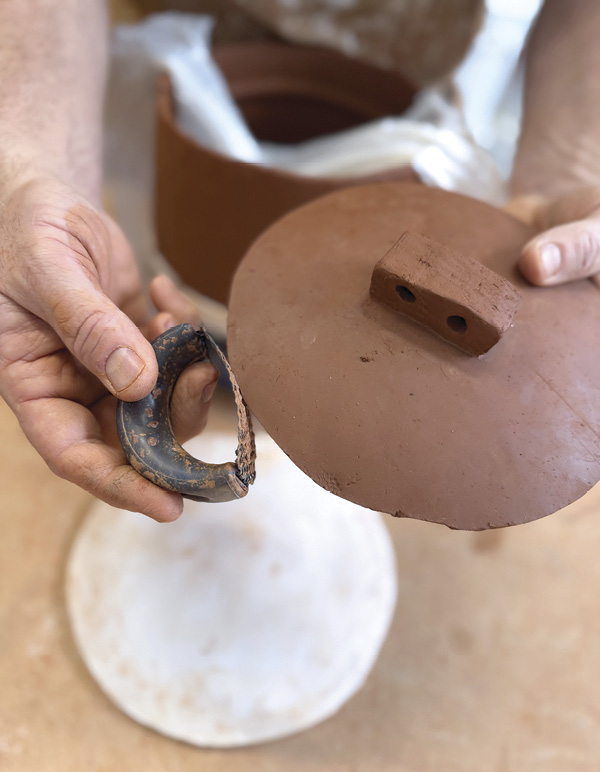 15 Use a Surform to shape the lid and refine it for a good fit.