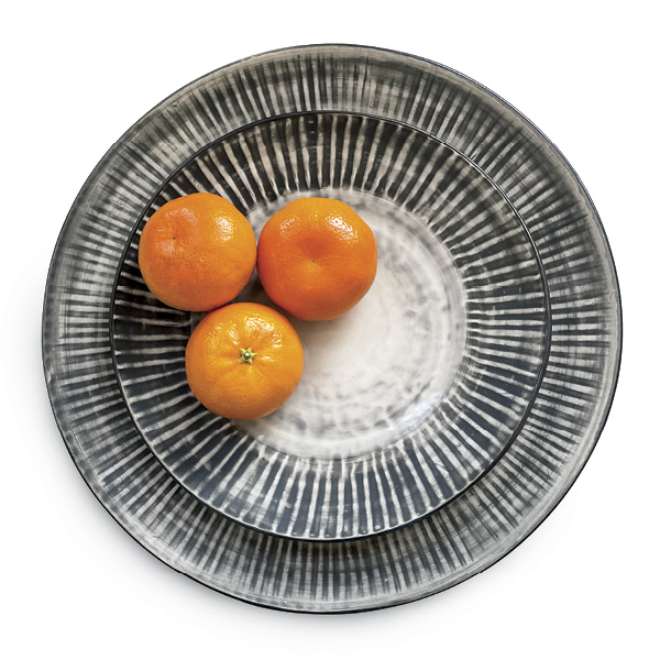 Liz Pechacek's finished plates.