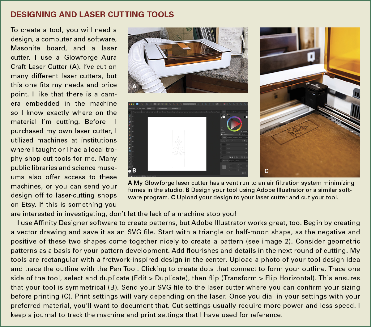 Designing and Laser Cutting Tools