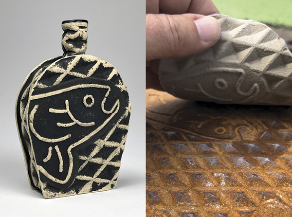 Frank James Fisher's FLASK #2: Storm drain cover, acquired in Jersey City, New Jersey.
