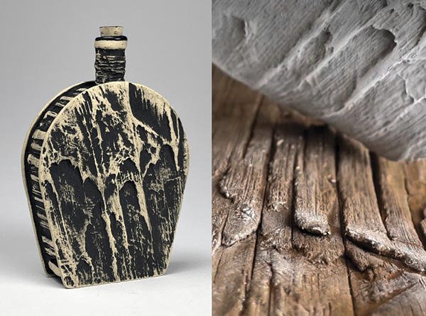 Frank James Fisher's FLASK #10: Telephone pole, acquired in Jersey City, New Jersey.