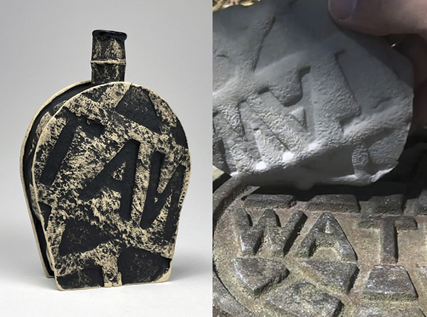Frank James Fisher's FLASK #12: Water main cover, acquired in Milford, Michigan.
